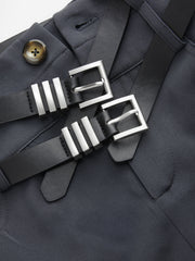 Double Belted Mini Skirt