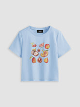 100% Cotton Fruits Graphic Short Sleeve Tee