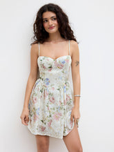 Floral Ruffle Cami Mini Dress