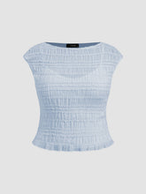 Boat Neck Shirred Top & Cami Top Curve & Plus