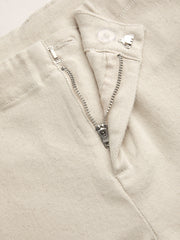 Stretch Denim Low Rise Straight Leg Capri Jeans