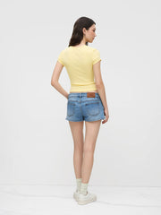 V-neck Short Sleeve Top