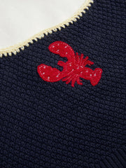 Knit Crayfish Contrasting Binding Crop Cami Top