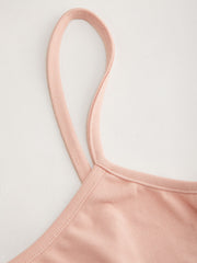 Two Pieces Mesh V-neck Lace Top & Solid Crop Cami Top