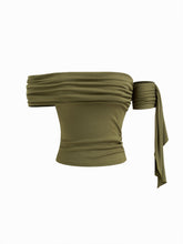 Off-shoulder Ruched Top