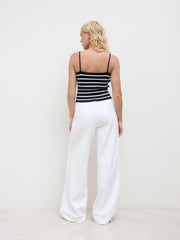 Knit Bowknot Stripes Cami Top