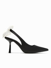 BOWKNOT POINTED TOE SLINGBACK HEELS