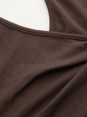 Halter Neckline Buckle Mini Dress
