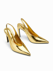 POINTED TOE SLINGBACK HEELS