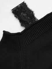 CIDER Lace Off-shoulder Sweater