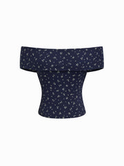 Ditsy Floral Off-shoulder Top