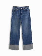 Mid-Rise Straight Leg w/ Foldover Cuff