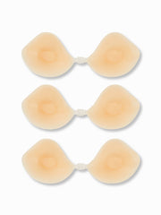 3 PAIRS REUSABLE PUSH UP ADHESIVE SILICONE NIPPLE COVERS
