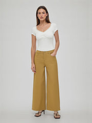 Cider Denim Low Rise Wide Leg Jeans