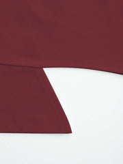Cotton-blend Boat Neck Ruched Asymmetrical Hem Tee Curve & Plus