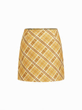 Tartan Mid Rise A-line Mini Skirt