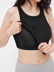 Built-in Bra Round Neckline Top