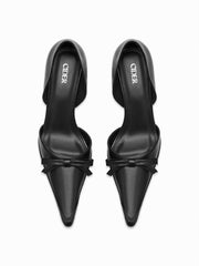 POINTED TOE BOWKNOT STILETTO HEELS