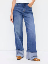 High-Rise Wide Leg w/ Foldover Cuff