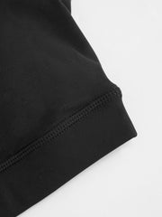U-neckline Solid Active Bra With Removable Padding