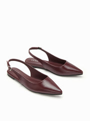 POINTED TOE SLINGBACK FLATS