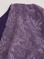 Lace Cowl Neck Ruched Mini Dress With Scarf