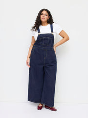 Denim Pocket Wide Leg Jumpsuit Curve & Plus