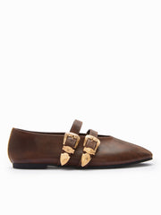 DOUBLE STRAP & BUCKLE FLATS
