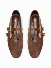 DOUBLE STRAP & BUCKLE FLATS