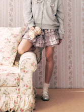 Mid Rise Lettuce Trim Tulle Patched Rara Mini Skirt