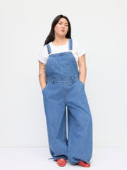 Denim Drawstring Jumpsuit Curve & Plus