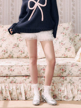 Lace & Ruffle Layered Bloomer Micro Shorts