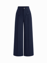 High Rise Pocket Straight Leg Trousers
