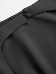 Boat Neck Cut Out Backless Ruffle Maxi Dress