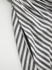 Cotton Stripe Shirred Cami Maxi Dress