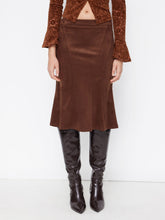 Suede Mid Rise Mermaid Midi Skirt