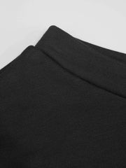 Terry Asymmetrical Neck Long Sleeve Sweatshirt