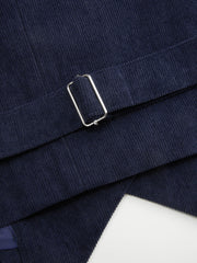 Corduroy V-neck Solid Button Blazer Vest