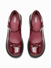 BOWKNOT CHUNKY HEELED LOAFERS