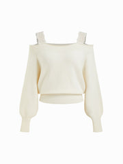 CIDER Lace Off-shoulder Sweater