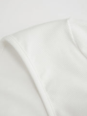 V-neck Solid Active Long Sleeve Top