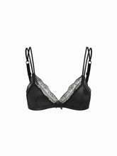 Solid Lace Bowknot Triangle Bralette