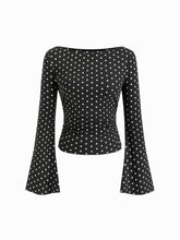 Boat Neck Solid Ruched Long Sleeve Tee