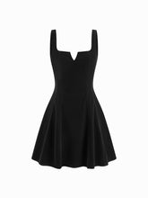 Velvet V-neck Ruffle Mini Dress