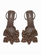 POLKA DOT BOWKNOT KITTEN HEELS