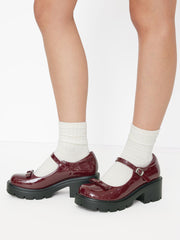BOWKNOT CHUNKY HEELED LOAFERS