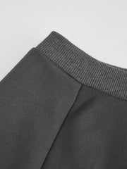 Cotton-blend Asymmetrical Neck Oversized Sweatshirt Curve & Plus