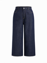 Denim Solid Pocket Baggy Jeans Curve & Plus