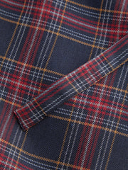 Plaid Boat Neck Mini Shift Dress