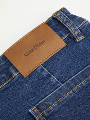 Stretch Cider Denim Low Rise Bowknot Flared Jeans